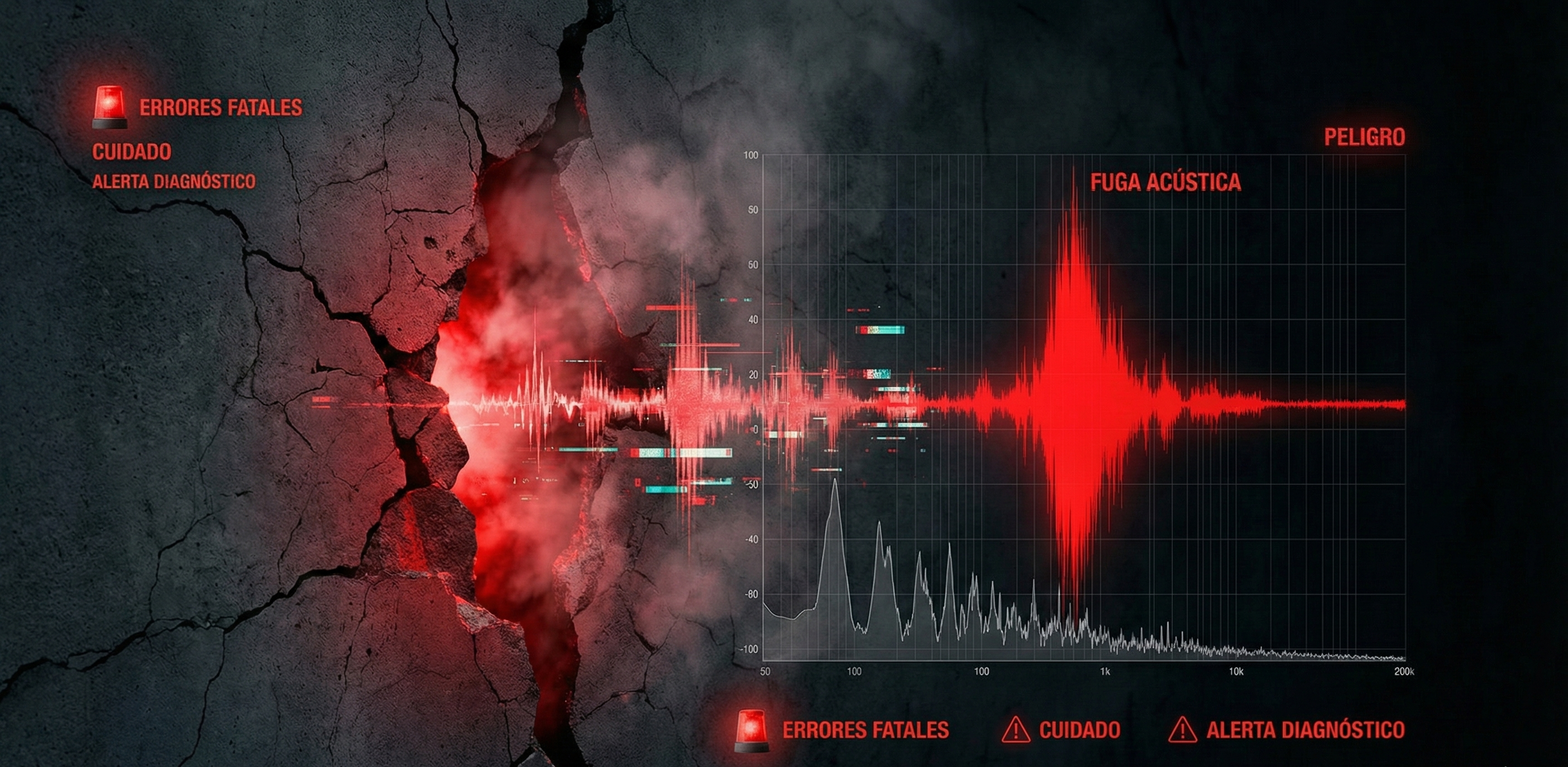 Gráfico de falla acústica conceptual