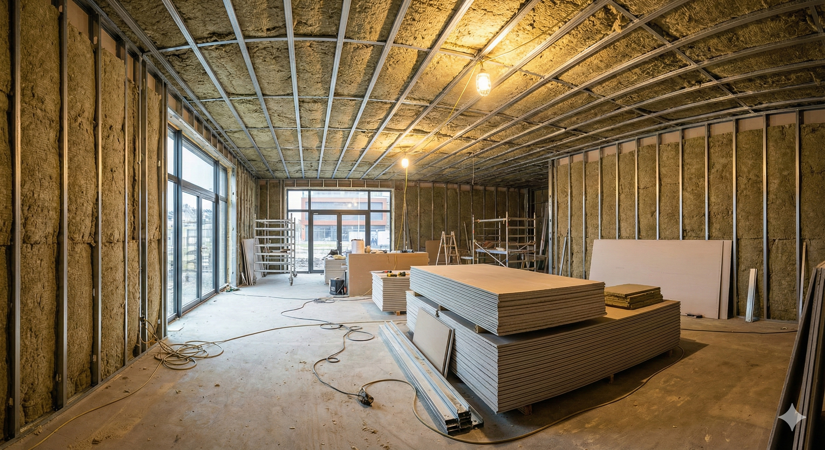 Detalle constructivo de aislamiento acústico